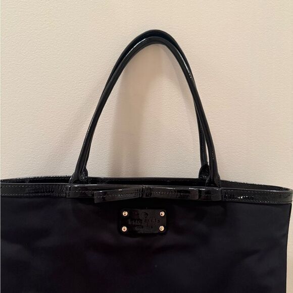 Kate Spade Black Tote Bag with Bow - Picture 2 of 6
